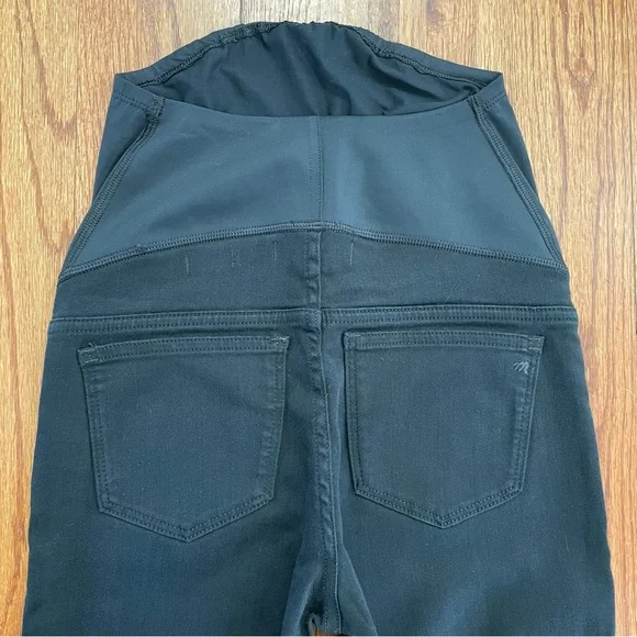 Madewell Maternity Over-the-Belly Skinny Jeans in Lunar Wash Black size 24 - Picture 9 of 16